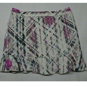 Kenneth Cole New York Size 6 UK 10 Lined Ruffle Hem Mini Skirt Kenneth Co
